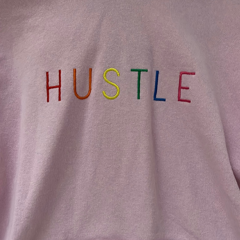 ZULU pink Hustle Hoodie;Size M